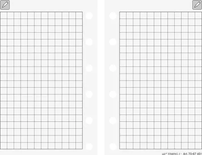 Produktbild von Ersatzeinlagen Timing 3 Notizpapier kariert 24 Blatt