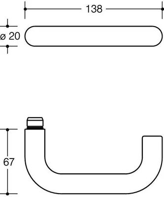 Immagine prodotto di FS set 111R13.113 Ku.90 D/K TS 38-48mm PZ rd DIN L/R HEWI