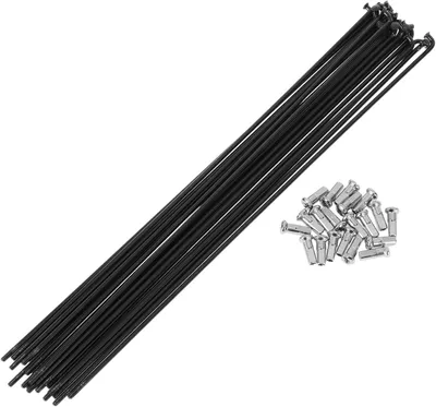 Imagen del producto de Radios para bicicleta, calibre 13G, 235 mm, paquete de 20 unidades, fabricados en acero inoxidable 304, color , para reparación de bicicletas