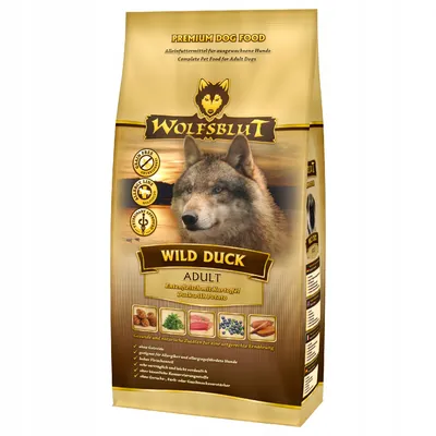Produktbild von Wolfsblut Dog Wild Duck Adult, Adult, Ente, Kartoffel, 2 kg, Gluten-frei