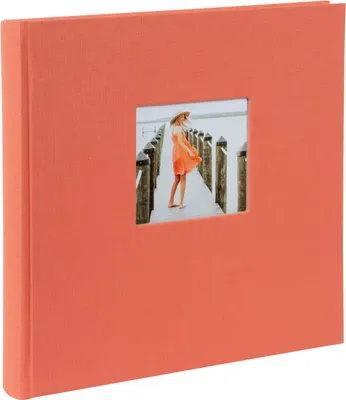 Zdjęcie produktu dla Goldbuch album fotograficzny Bella Vista łosoś 30x31 cm 60 czarnych stron płótno