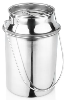 Produktbild von Vilde | Milchkanne Edelstahl 1,9L - Transportkanne mit Deckel und Griff