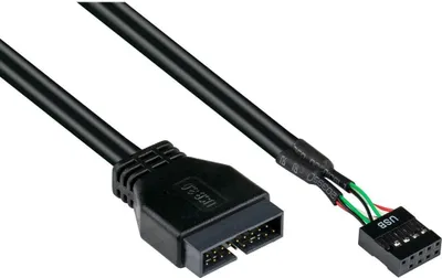 Produktbild von USB 3.0 Pin-Header Stecker auf USB 2.0 Pin-Header Buchse Adapter
