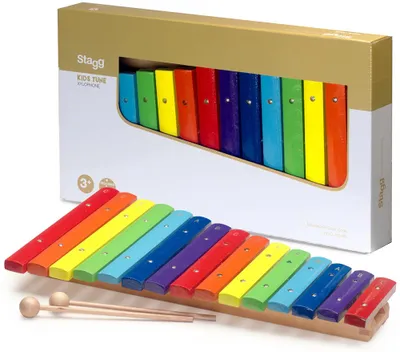 Immagine prodotto di Stagg XYLO-J15 RB, xilofono, 15 pietre colorate