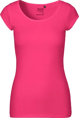 Immagine prodotto di Neutral O81010 | Maglietta donna a girocollo / 100% cotone equosolidale - Colore: Rosa - Taglia: M
