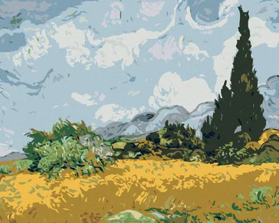 Produktbild von Zuty - Malen nach Zahlen - BÄUME AUF DER WIESE, 40x50 cm, mit Keilrahmen (bereits gespannt)