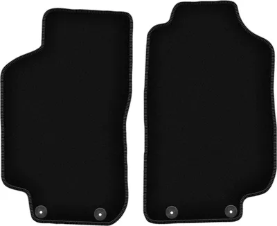 Image de Wielganizator Tapis avant de sol velours sur-mesure pour Saab 9-5 I Y3SE (1997-2005, berline, kombi) noir, jeu 2 pièces, fixations