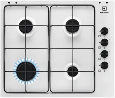 Immagine prodotto di Electrolux KGS6404W piano cottura Bianco Da incasso 59.5 cm Gas 4 Fornelli