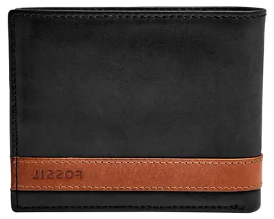 Produktbild von Herren Leder Bifold Wallet mit Flip ID Fenster für Männer