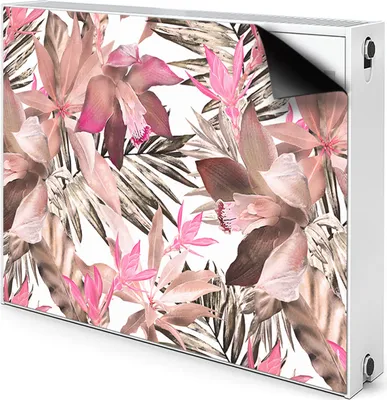 Produktbild von Magnet Heizkörperverkleidung Heizkörper-Abdeckung Heizung Heizkörper 110x60 cm  - Tropische Blume
