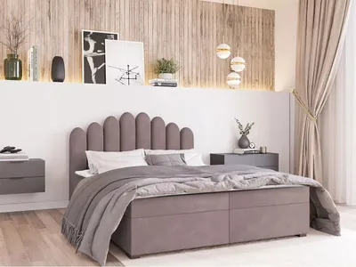 Obrázek produktu pro Jednolůžková boxspringová postel 90x200 SALIMA - růžová