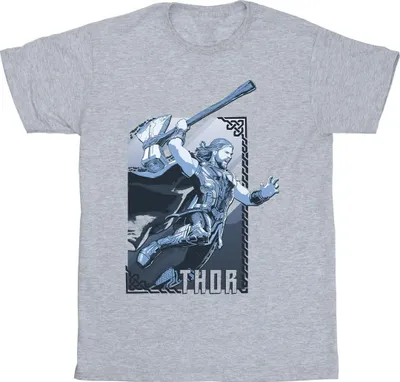 Produktbild von Marvel - "Love And Thunder" T-Shirt für Herren BI52171 (M) (Grau)