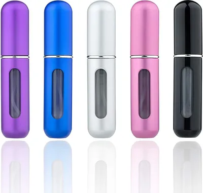 Produktbild von 5 Stück 5ml Parfümzerstäuber Nachfüllbare Parfüm Zerstäuber, Mini Portable Nachfüllbare Sprühflasche für Reise Oder Nacht heraus
