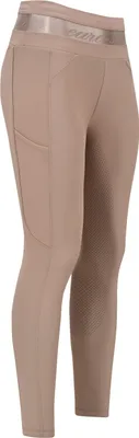 Produktbild von euro-star Damen Winter Reitleggings ESImpress Full Grip Umbra beige, Größe:34