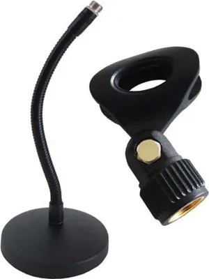 Obrázek produktu pro stolní stojan keepdrum SH01 BK s mikrofonní svorkou