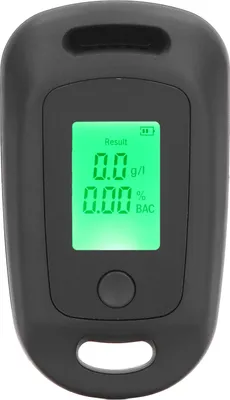 Obrázek produktu pro Detektor alkoholu USB dobíjecí vysoce přesný přenosný dechový alkoholový tester s LCD displejem černý