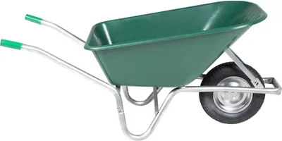 Zdjęcie produktu dla vidaXL Taczka Zielona 90 L 150 kg Ocynkowana stal i plastik
