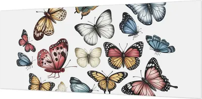 Zdjęcie produktu dla Tapeta ścienna – tapeta dekoracyjna do salonu – folia tapetowa do dekoracji ścian – 208 x 146 cm – Motyl rajski