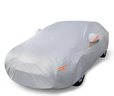 Produktbild von INF Allwetter Autoabdeckung 210T Polyester Taffeta - Grau, Wasserdicht M