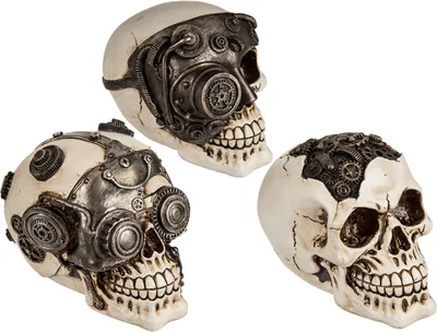 Produktbild von OOTB Deko-Totenkopf Cyborg Skull ca. 16 cm