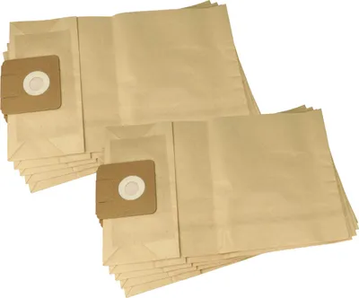 Produktbild von vhbw 10x Staubbeutel kompatibel mit Karcher T 140 Staubsauger - TA 1 25,5cm x 23cm braun