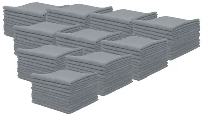 Produktbild von 10x 10er Set Mikrofasertuch, 40x40 cm, grau