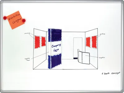 Produktbild von FRANKEN Weißwandtafel PRO emailliert 2.400 x 1.200 mm Speditionsversand