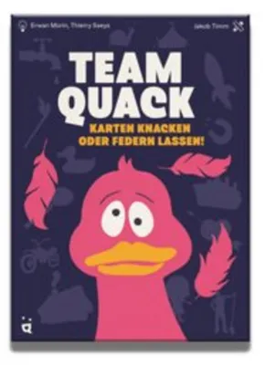 Produktbild von HELVETIQ, TEAM QUACK, Kartenspiel, Kooperatives Spiel mit scharfer Beobachtung und cleveren Hinweisen, Spannendes Teamspiel für die ganze Familie, Für 3–6 Spieler ab 10 Jahren