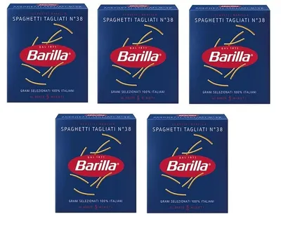 Produktbild von 5x Pasta Barilla Spaghetti Tagliati Nr. 38 Italienisch Nudeln 500g pack