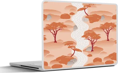 Produktbild von MuchoWow® Laptop Aufkleber Sticker Cover Garten - Japan - Muster - Asien 40x30 cm - Laptop Dekoration - Selbstklebend