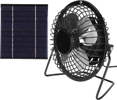 Zdjęcie produktu dla Wentylator z panelem słonecznym 2,5 W 5 V Wyjście USB Przenośny wentylator zasilany energią słoneczną do szerokiego zastosowania na kempingu Wędkarstwo Piesze wycieczki
