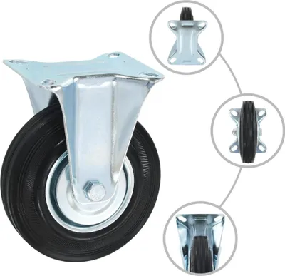 Produktbild von vidaXL 12 Stk. Bockrollen 125 mm