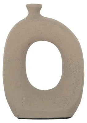 Productafbeelding van MUST Living vaas Salda, groot, zandkleurig, 31x22x12 cm, terracotta