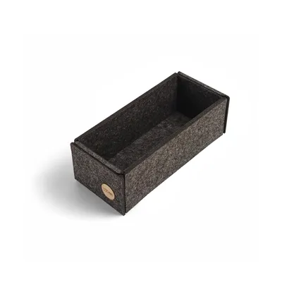 Produktbild von Aufbewahrungsbox CLEAN Filz 23 x 10 x 8 cm ohne Deckel in anthrazit meliert