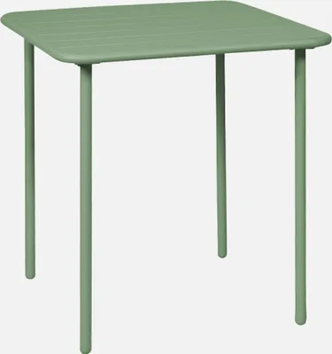 Produktbild von sweeek - Gartentisch aus Stahl 2 Plätze - Grün