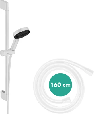 Immagine prodotto di hansgrohe Pulsify Select S set de douche 105, 3jet Relaxation, barre de douche 650mm incluse, 24160700, 24160700