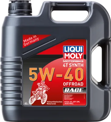 Produktbild von LIQUI MOLY Motorbike 4T Synth Offroad Race für 5W-40 4 Liter Motoröl Motorenöl Vollsynthetisch Öl Motorradöl Motorbike