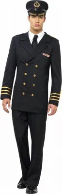 Produktbild von Marineoffizier Kostüm schwarz Größe: M