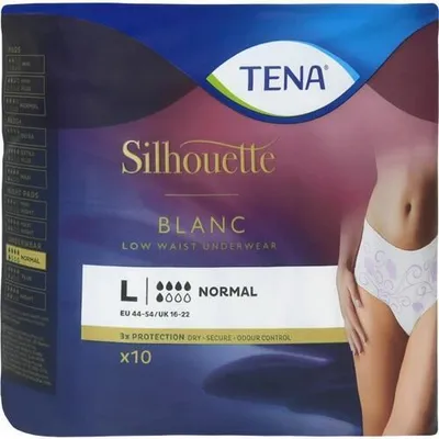 Produktbild von TENA SILHOUETTE Normal L blanc Inkontinenz Pants