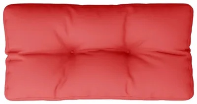 Image de vidaXL Coussin palette rouge 80x40x12 cm tissu