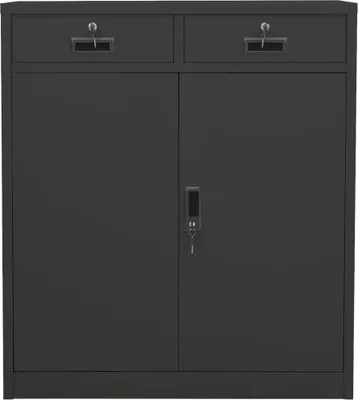 Produktbild von vidaXL Büroschrank Anthrazit 90x40x102 cm Stahl