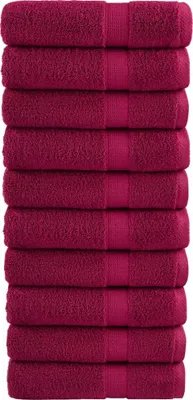 Produktbild von Premium Handtücher SOLUND 10 Stk. Bordeaux 50x100 cm 600 g/m²