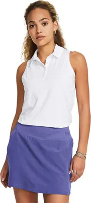 Produktbild von Under Armour Golf Playoff Ärmelloses Poloshirt Für Damen Weiß XL Weiß XL