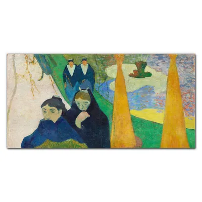 Produktbild von Coloray - Bild aus Glas - Glasbilder - 100 x 50 cm - Dekoration Wohnzimmer Wanddekoration Gehärtetes Glas Küche Glasblock mit Bild - Arlésiennes Gauguin