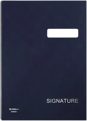 Zdjęcie produktu dla Signature Book Donau, Karton/Pp, A4, 450Gsm, 20 Kieszeni, Granatowy