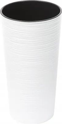 Produktbild von Lamela Blumentopf | Lilia | mit Struktur | Weiß | 30 cm