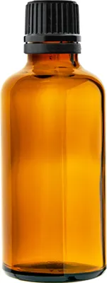 Produktbild von Braunglasflasche 20 ml mit schwarzem Tropfer, Gewinde 18/415