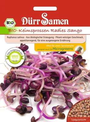 Produktbild von Klíčky reďkovky Sango | Organické klíčky od Dürr Samen
