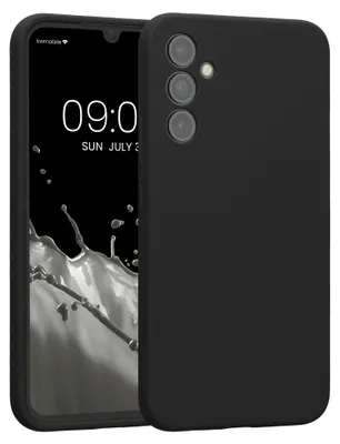 Produktbild von kwmobile Hülle kompatibel mit Samsung Galaxy A34 5G - Hülle Silikon gummiert - Handyhülle - Handy Case in Schwarz matt