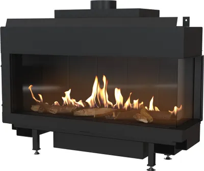 Produktbild von Gaskamin LEO 100 rechts Erdgas ∅ 100/150 8,3 kW